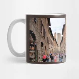 Window Shopping in San Gimignano Mug